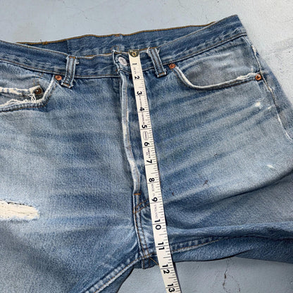 Levis 501 Vintage 80s USA XX Straight Leg Jeans Blue Light Wash 34x33 Act 32x29