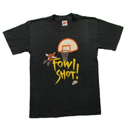 Vintage Nike T Shirt USA Rare Basketball Jordan Funny Owl Shot Cartoon Rap 90s
