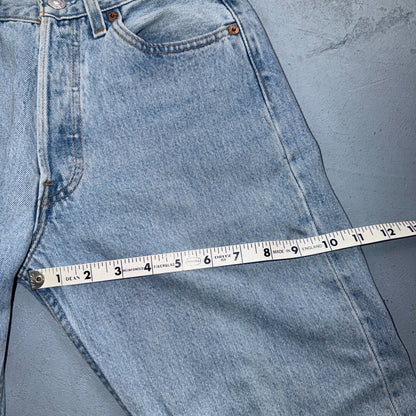 Levis 501 Vintage 90s USA XX Straight Leg Jeans Blue Light Wash 28x32 Act 26x31