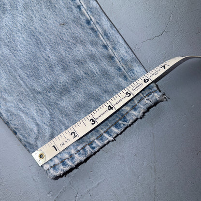 Levis 501 Vintage 90s USA XX Straight Leg Jeans Blue Light Wash Womens Act 27x31
