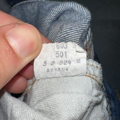 Levis 501 Vintage 80s Redline Selvedge USA XX Jeans Med Wash 48x30 Act 43x27