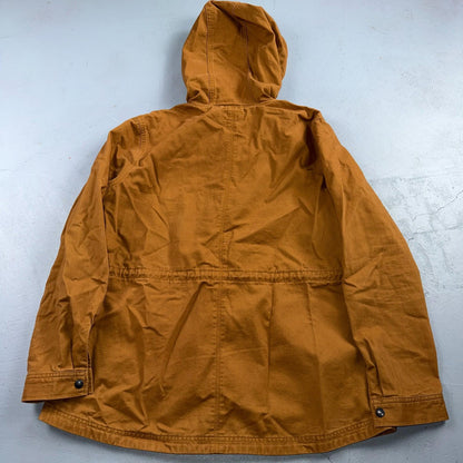 Levis Women High Collar Zip Up Front Karlie Utility Jacket XL Hooded Coat Y2K