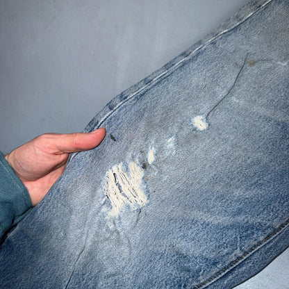 Levis 501 Vintage 80s USA XX Straight Leg Jeans Blue Med Wash 33x32 Act 31x31