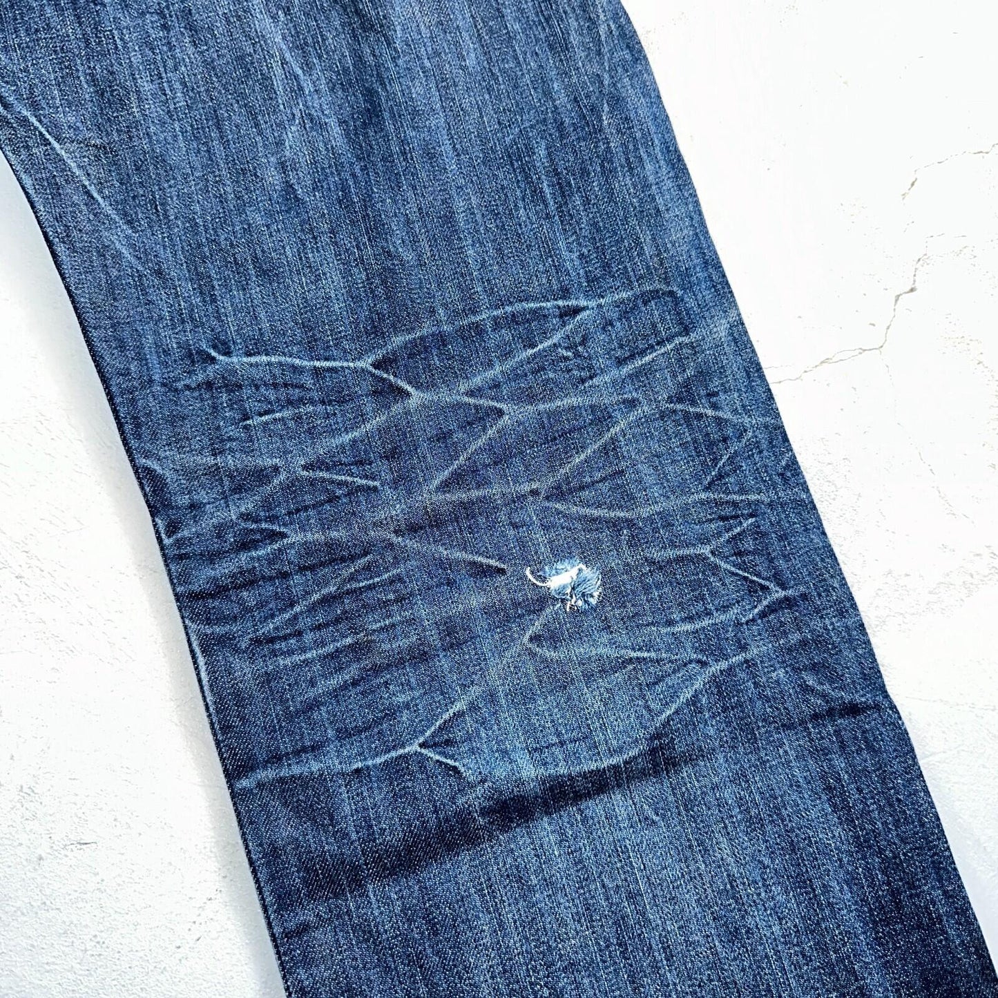 Levis 501 Y2K XX Straight Leg Jeans Blue VTG Whiskers Wash 36x32 Act 36x30