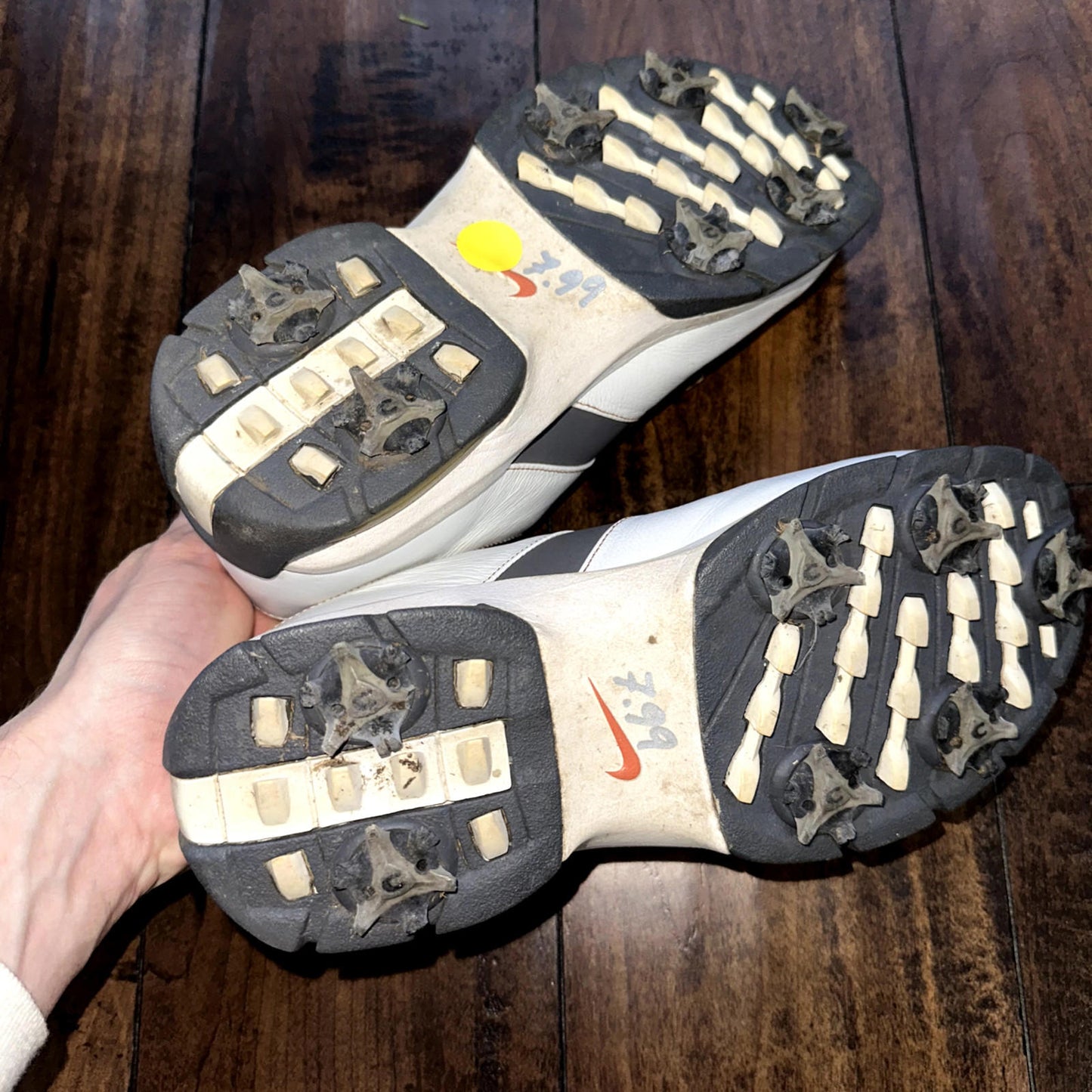 Womens Nike Sport Performance Golf Shoes Size 7 Spikes White VTG Y2K 309896-181