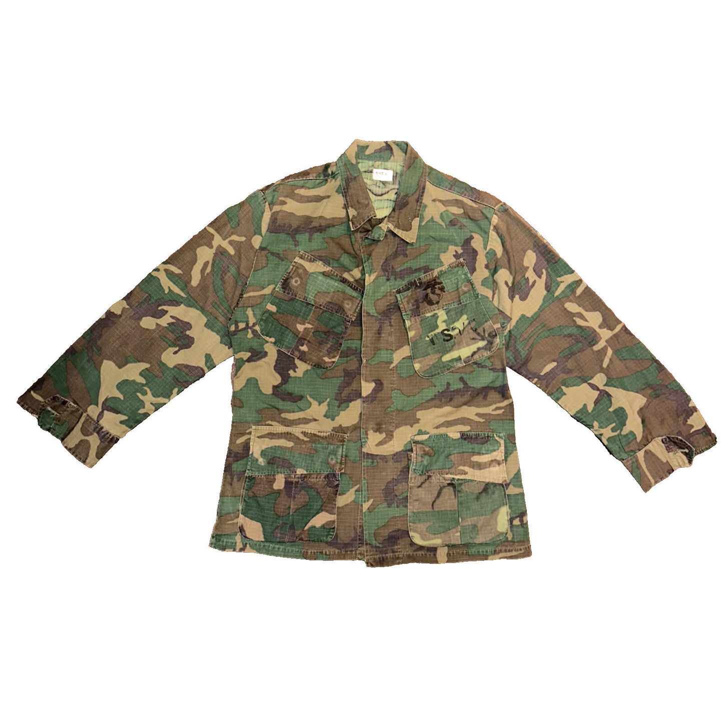 USMC 1968 Military Camouflage Wind Resistant Poplin Coat Camo Jacket Alpha 60s