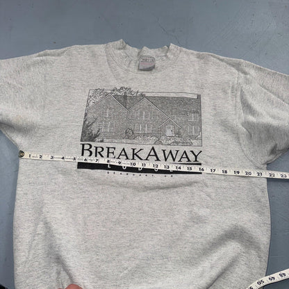 VTG Oneita Sweatshirt Mens XL Gray Travel USA Breakway Lodge Gearhart Oregon