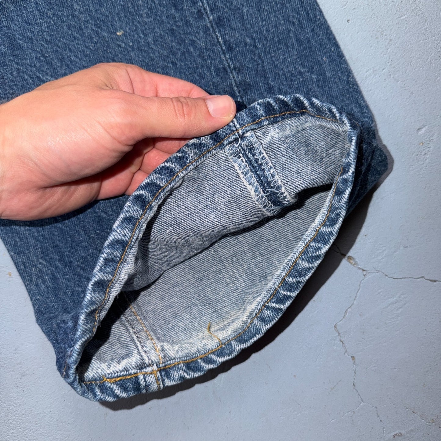Levis 501 Vintage 80s USA XX Straight Leg Jeans Blue Med Wash 44x32 Act 39x28