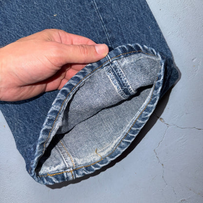 Levis 501 Vintage 80s USA XX Straight Leg Jeans Blue Med Wash 44x32 Act 39x28