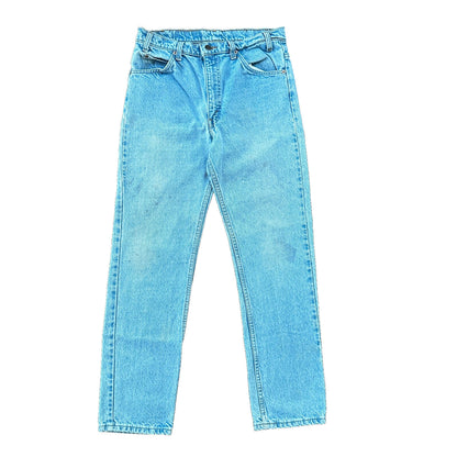 Vintage 80s Levis 505 Light Blue 70s Jeans USA Orange Tab 34x32 Act 31x30