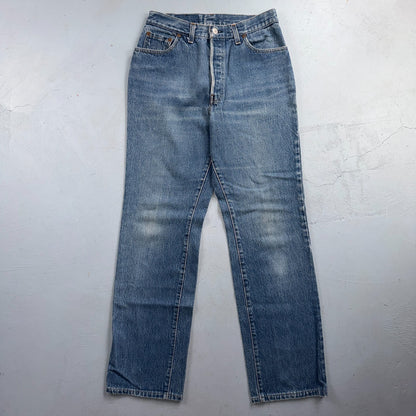 Levis 501 Vintage 80s USA XX Straight Leg Jeans Blue 26501 0159 30x31 Act 28x31