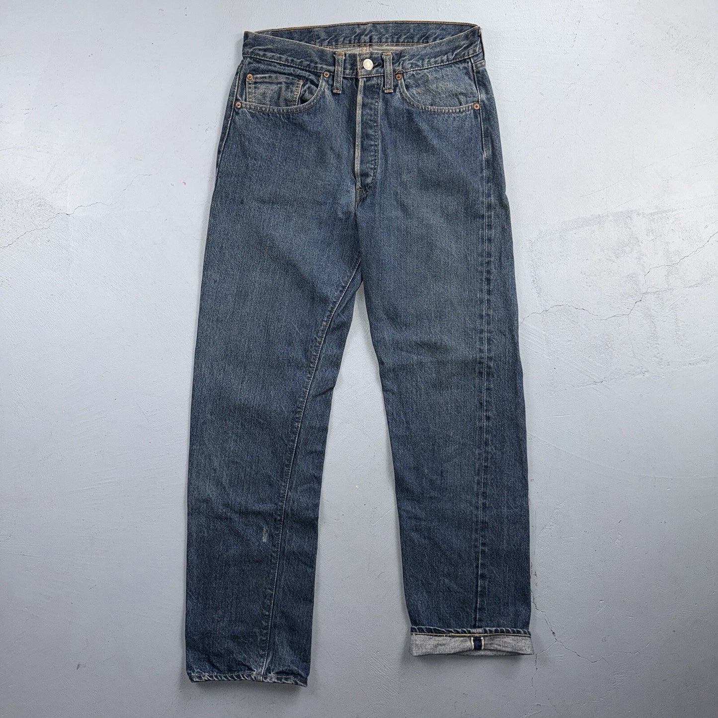 Levis 501 Vintage 70s SS Redline Selvedge USA Jeans Med Wash 32x34 Act 29x29