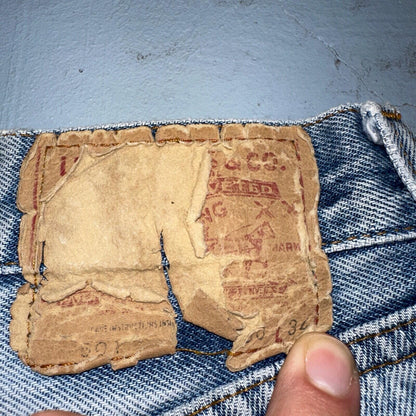 Levis 501 Vintage 80s Redline Selvedge USA XX Jeans Light Wash 30x34 Act 28X30