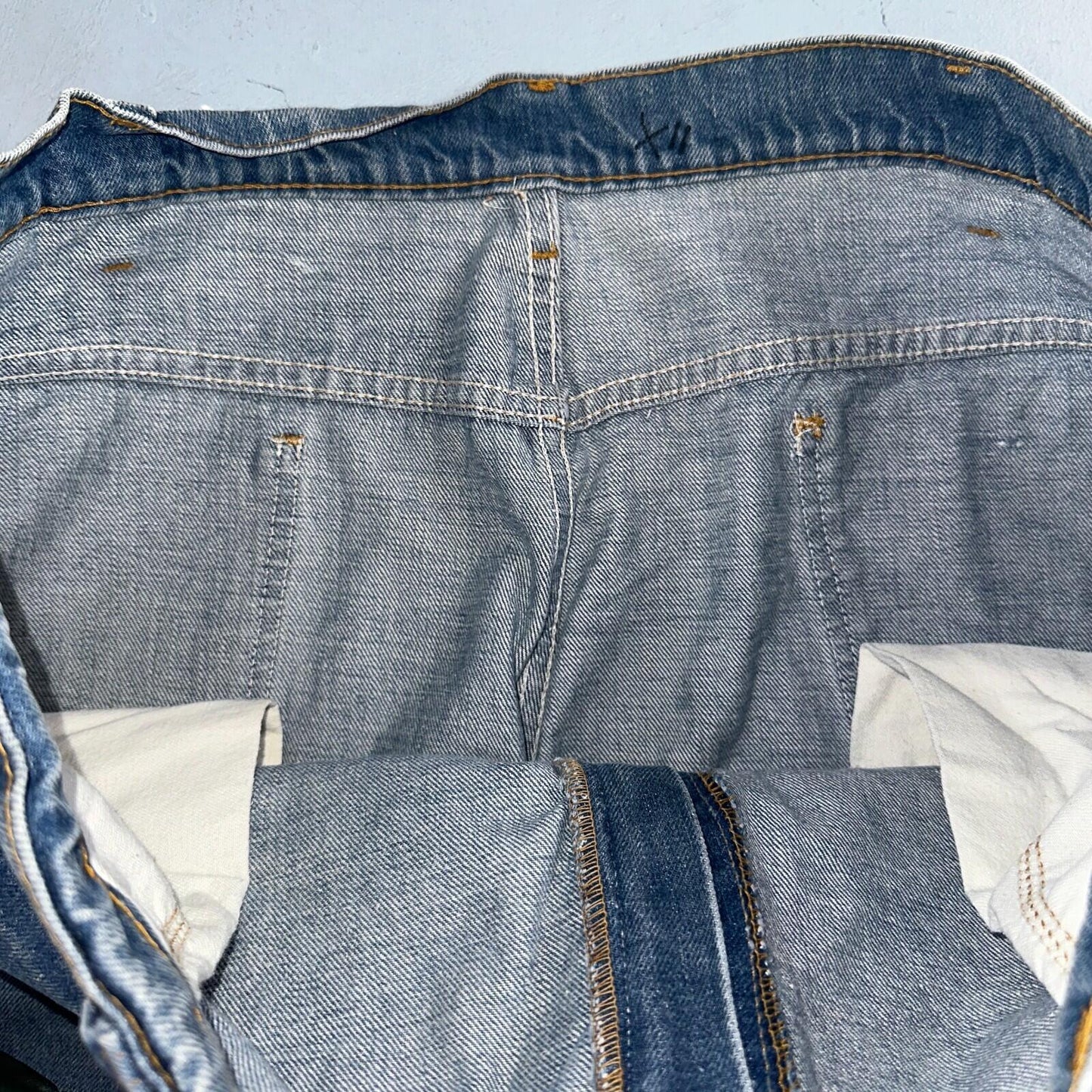 Levis 646 Vintage 70s USA Orange Tab Bootcut Flare Blue Bell Bottom Jeans 40x30