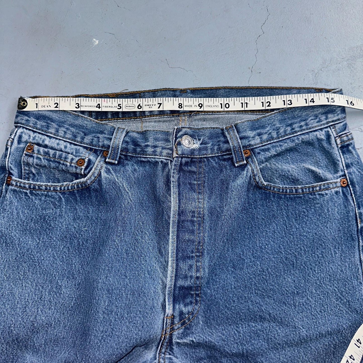 Levis 501 Vintage 80s USA XX Straight Leg Jeans Blue Med Wash 1980s Act 31x31