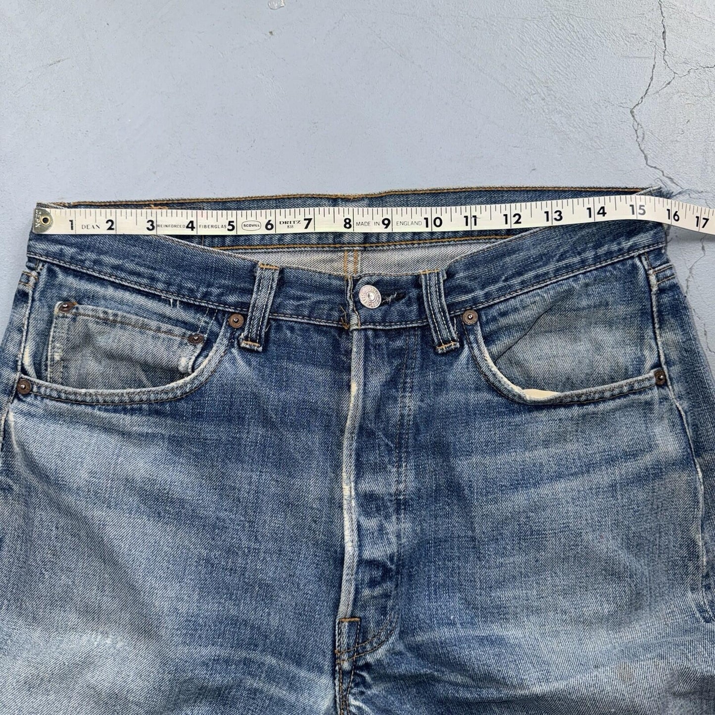 Levis 501 Big E Vintage 60s Redline Selvedge USA XX 1960s Jeans 66 Act 31x30