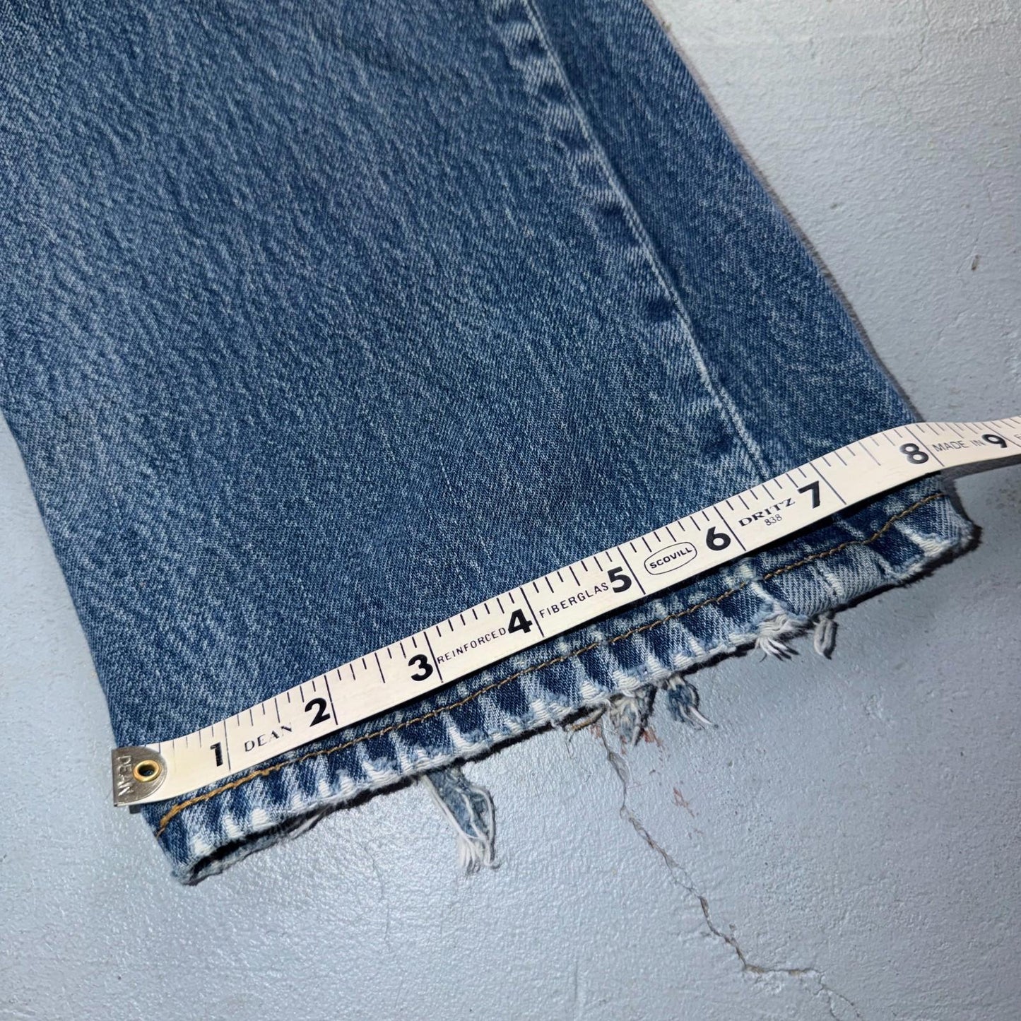 Levis 501 Vintage Y2K 90s XX Straight Leg Jeans Blue Light Wash 33x34 Act 31x31