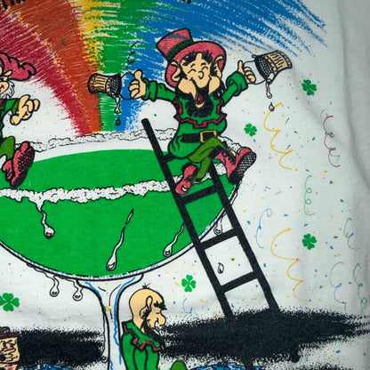 Margarita Elves VTG T Shirt Drinking Alcohol Smurfs Funny Graphic Pipis Lucky