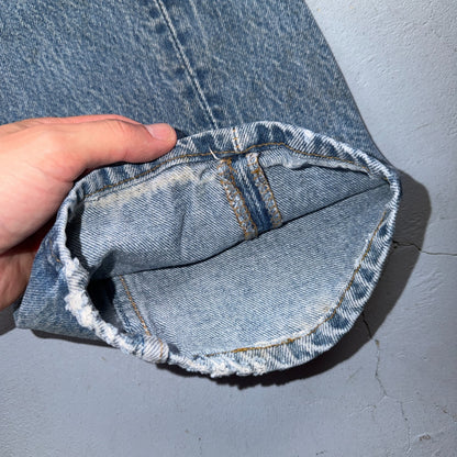 Levis 501 Vintage 80s USA XX Straight Leg Jeans Blue Light Wash 38x34 Act 35x30
