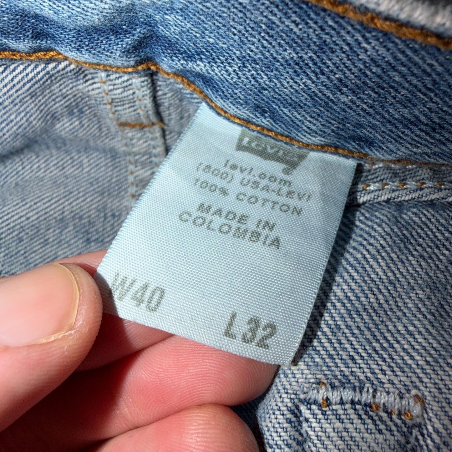 Levis 501 Vintage Y2K XX Straight Leg Jeans Blue Light Wash 40x32 Act 40x30
