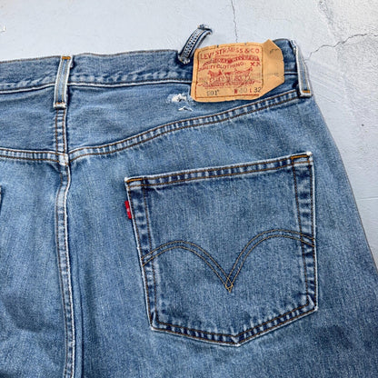 Levis 501 Vintage Y2K XX Straight Leg Jeans Blue Light Wash 40x32 Act 40x30