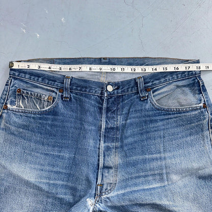 Levis 501 Vintage 80s Redline Selvedge USA XX Jeans Light Wash 40x34 Act 36x28
