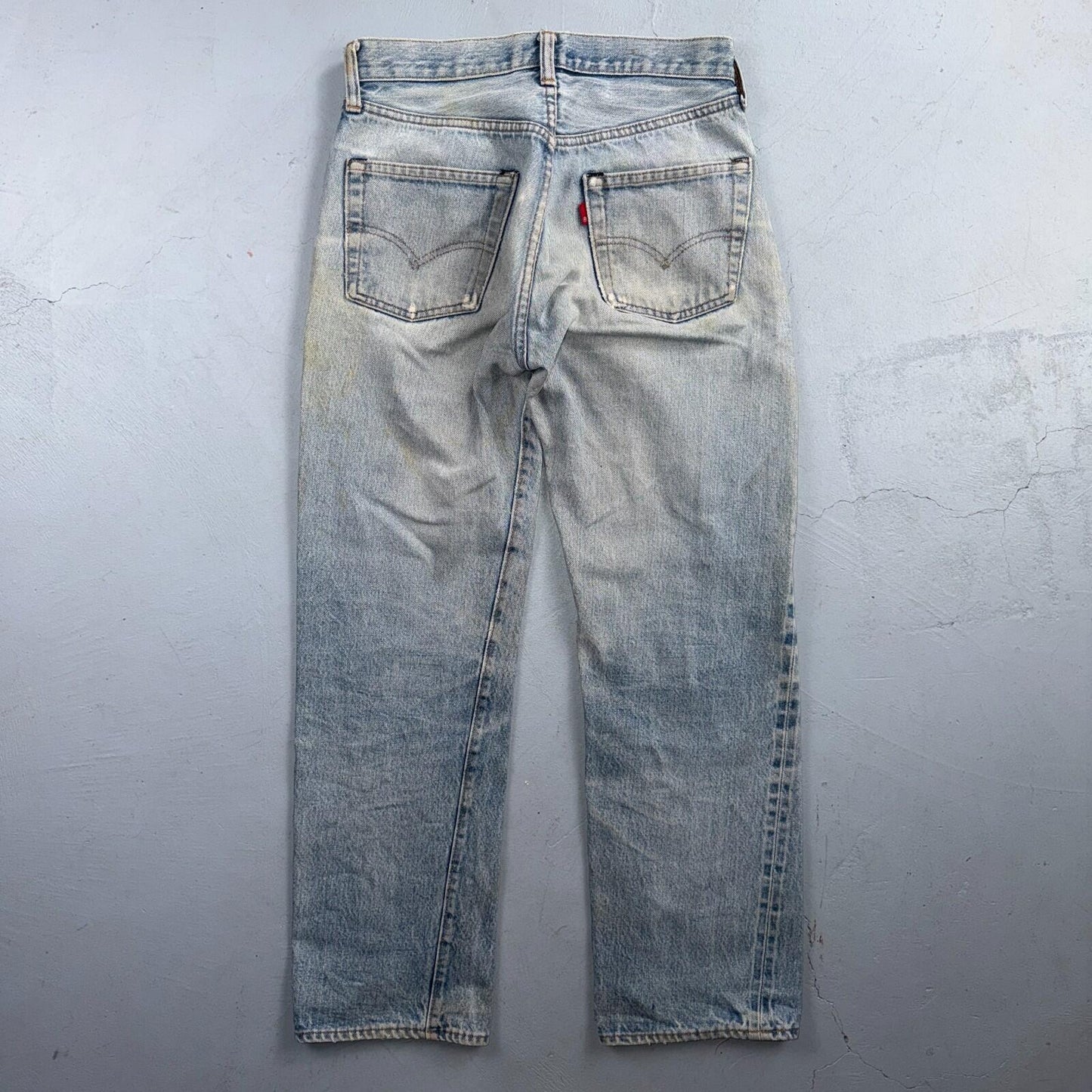 Levis 501 Vintage 80s Redline Selvedge USA XX Jeans Light Wash Act 28x27