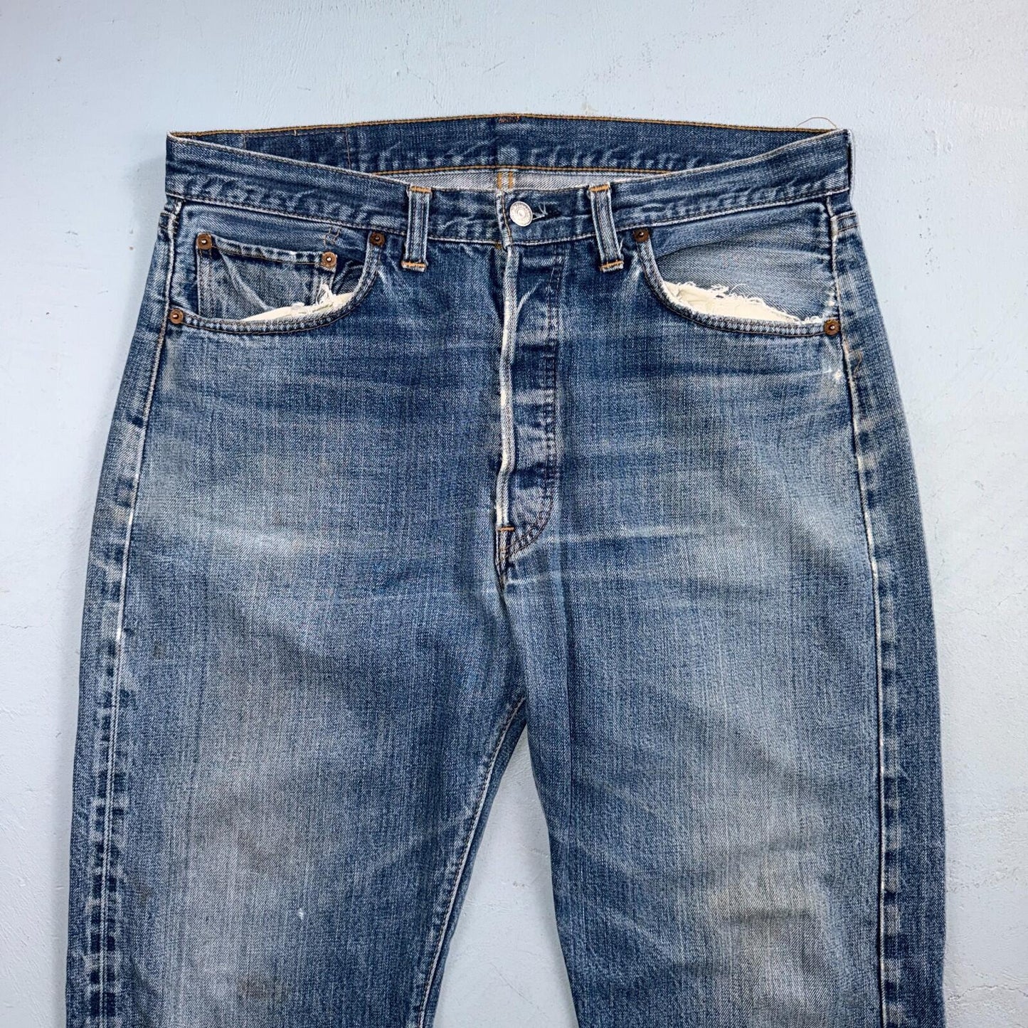 Levis 501 Big E Vintage 60s Redline Selvedge USA XX 1960s Jeans 36x32 Act 34x28