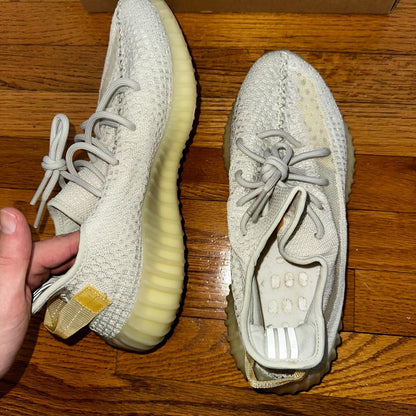 Adidas Yeezy Boost 350 V2 Low Light Size 11 With Box Lightly Worn White