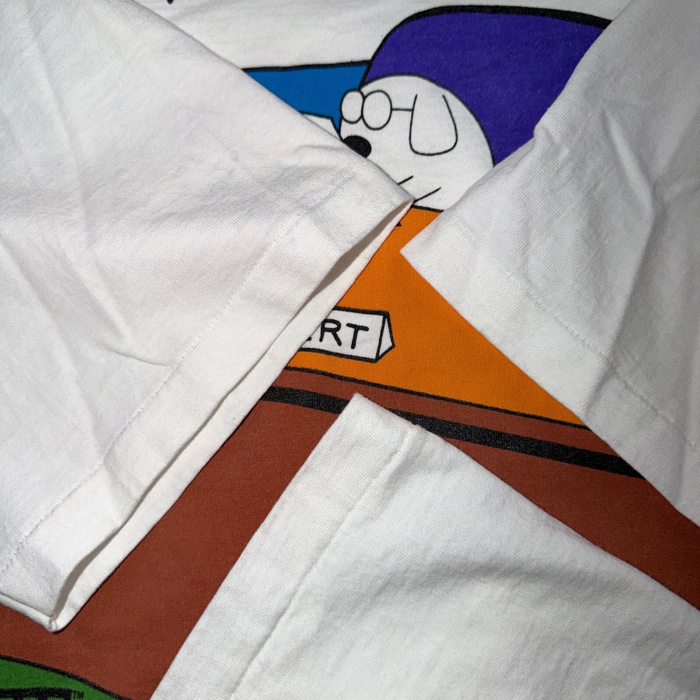 VTG 90s Dilbert Dogbert T Shirt I'm Not Unemployed Consultant Comic Art Funny