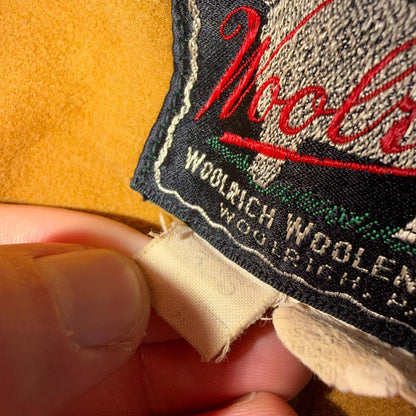 Vintage Woolrich Mackinaw Jacket 1940s Buffalo Plaid Hunting Wool Coat 40s Chore
