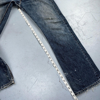 Levis 501 Vintage Y2K XX Straight Leg Jeans Blue Med Wash 33x32 Act 32x31
