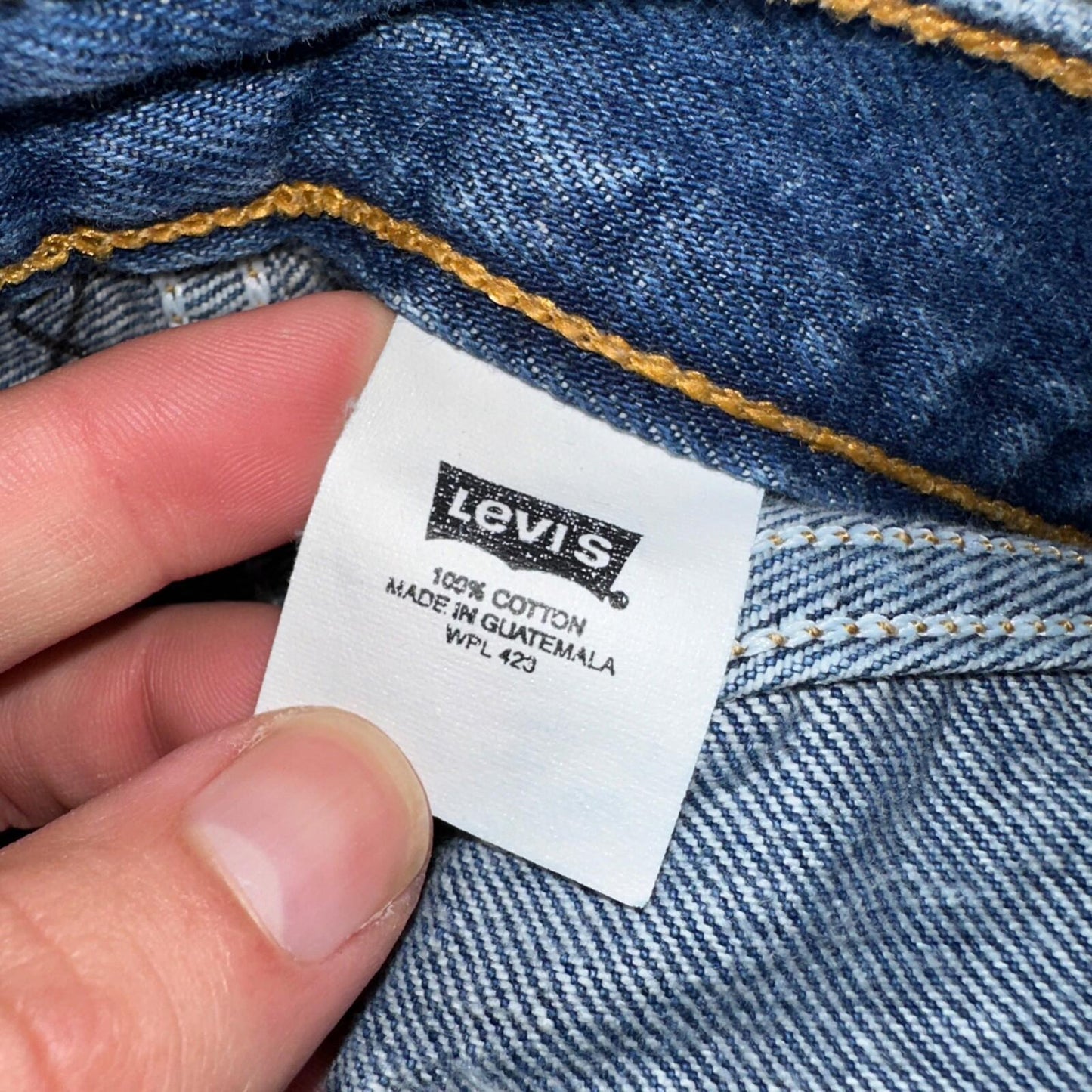 Levis 501 Vintage 90s XX Straight Leg Mexico Jeans 31x36 Dark Wash Act 29x32