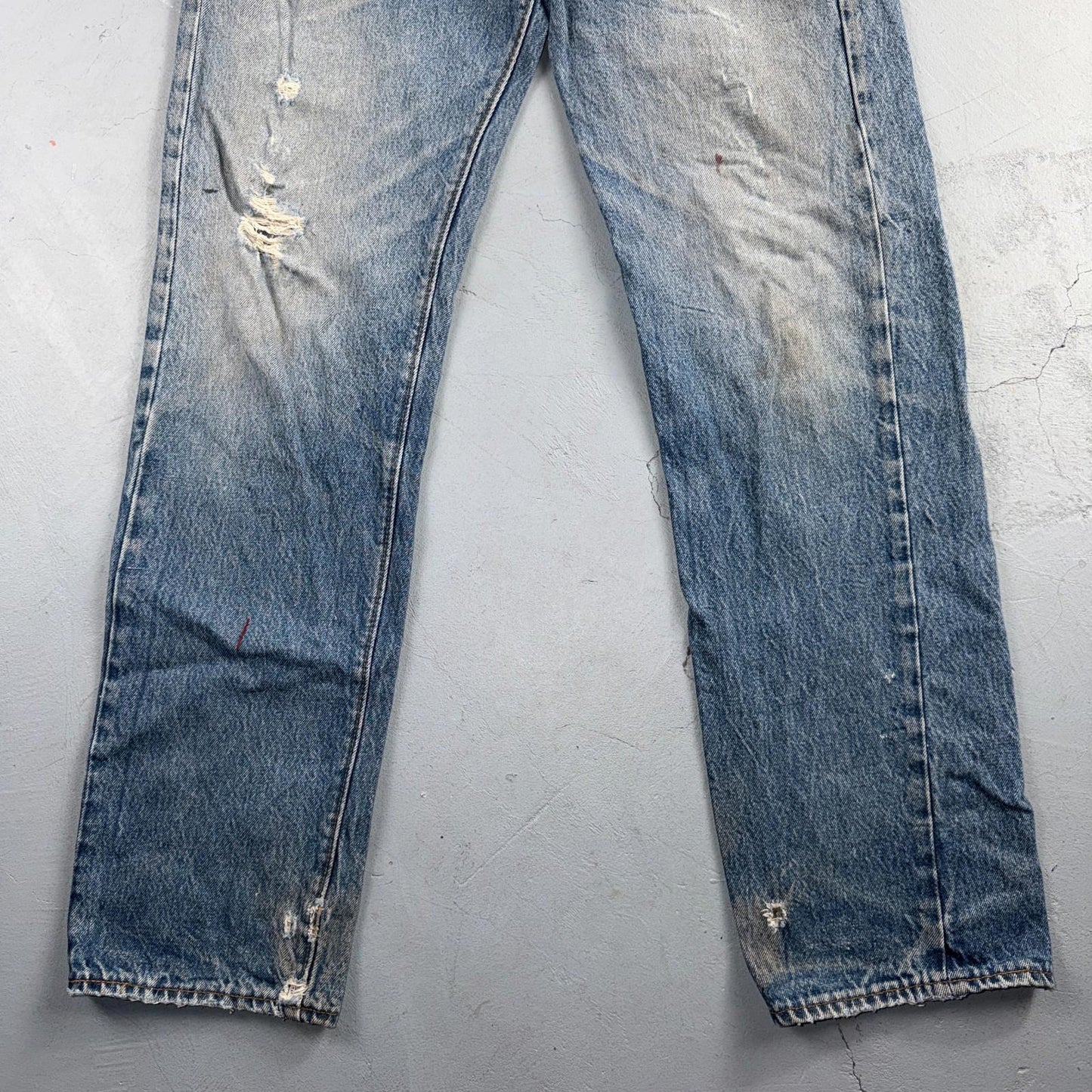 Levis 501 Vintage 80s USA XX Straight Leg Jeans Blue Med Wash 33x32 Act 31x31