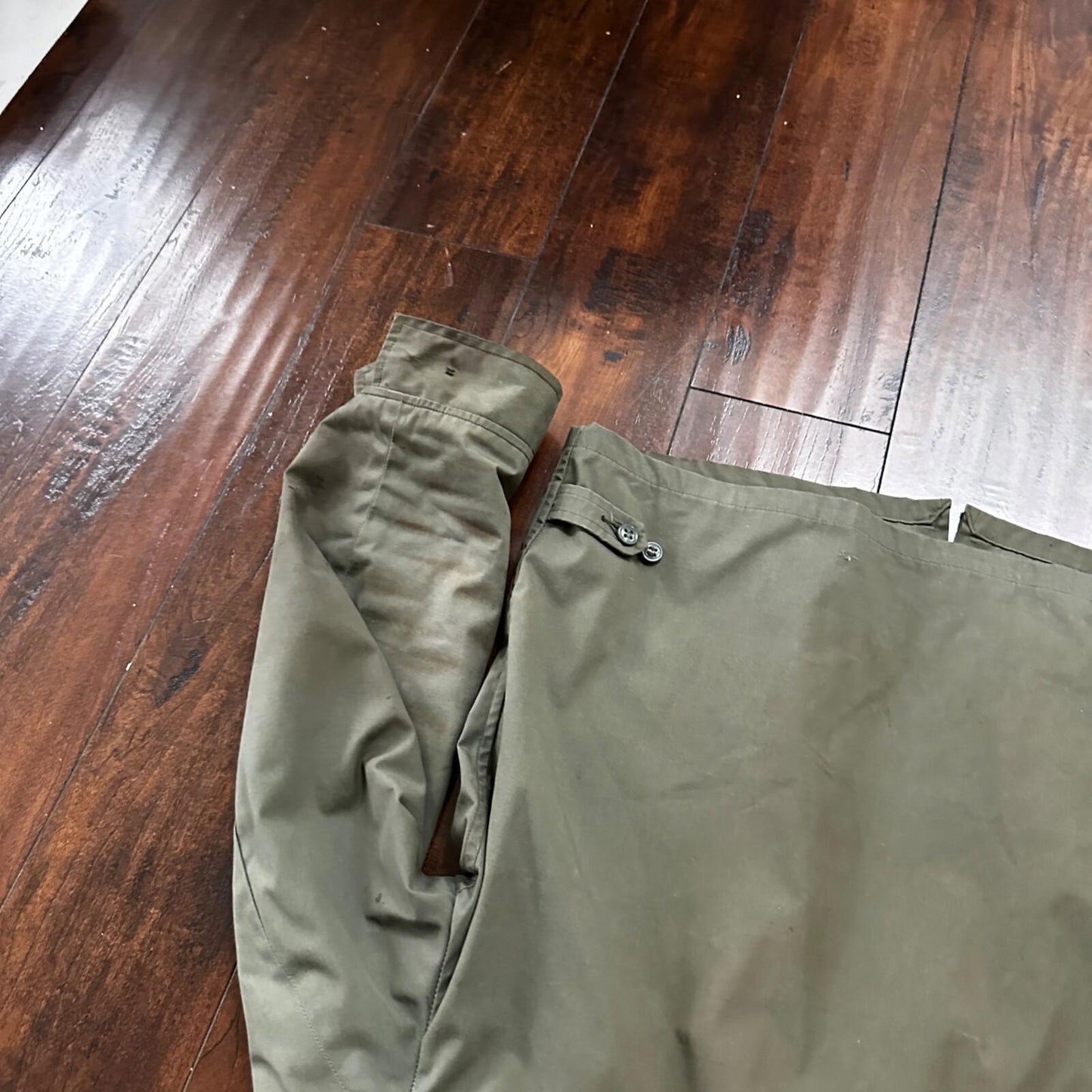 VTG 1960s AG-274 Military Green Water Repellent Jacket 42R Gabardine Rockabilly
