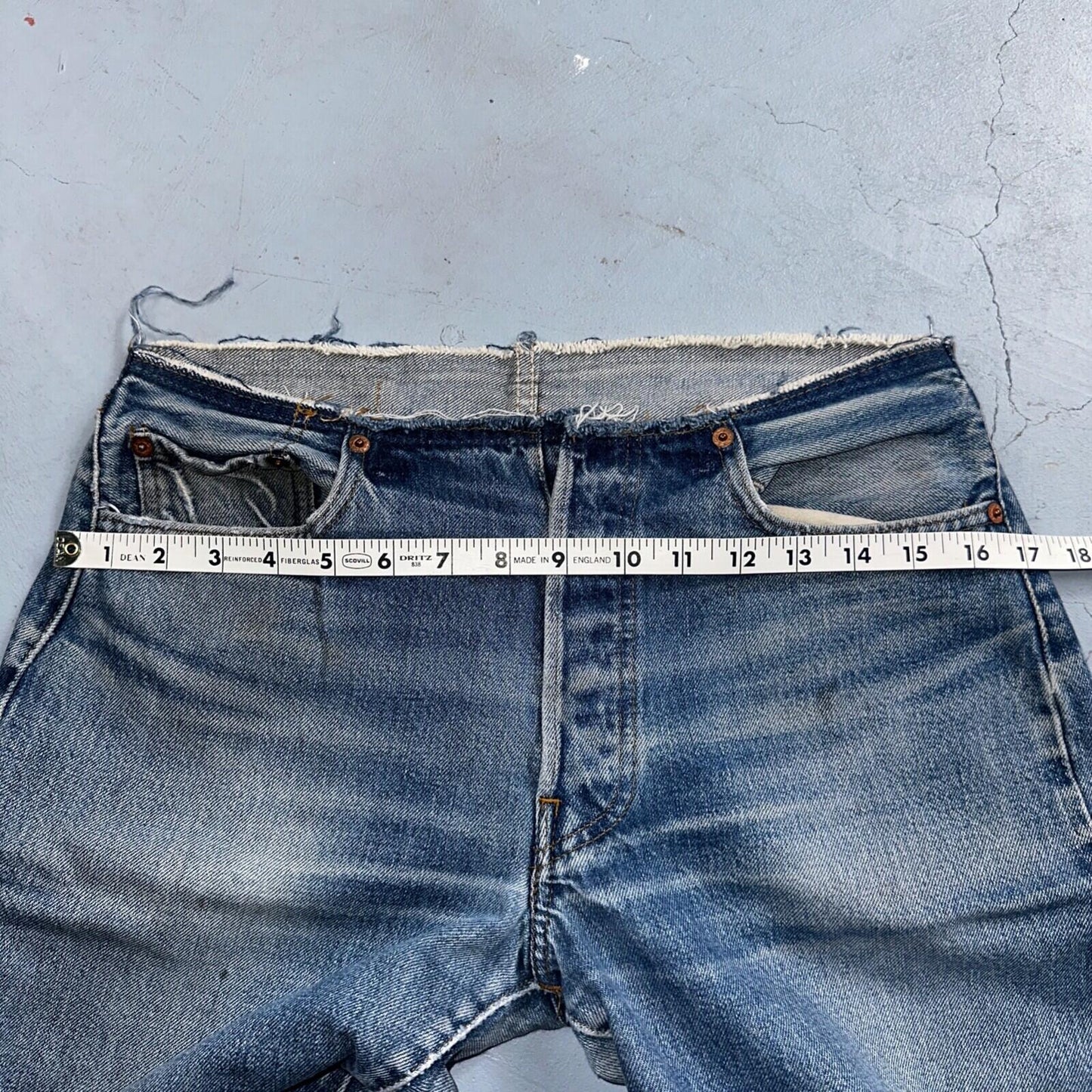 Levis 501 Vintage 80s Redline Selvedge USA XX Jeans Med Wash 31x36 Act 30x30