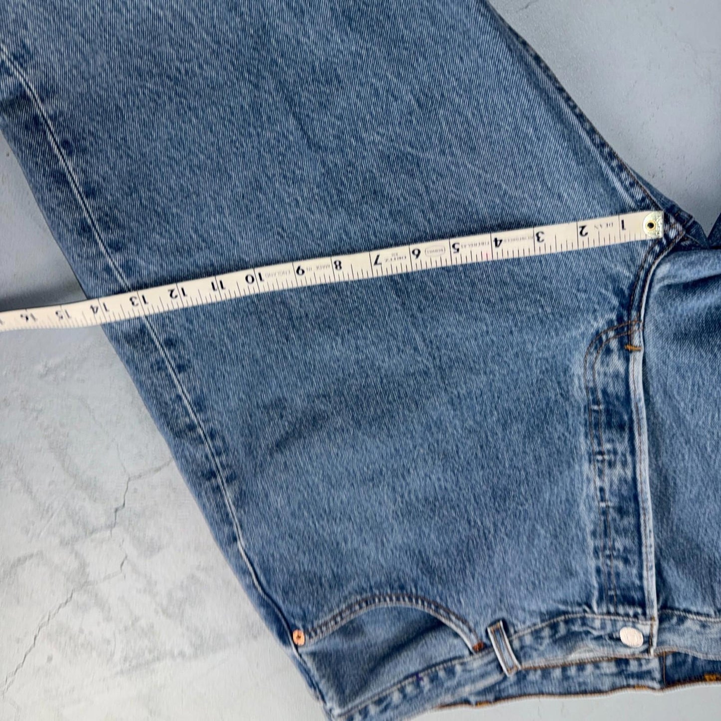 Levis 501 Vintage Y2K 90s XX Straight Leg Jeans Blue Light Wash 42x34 Act 40x34