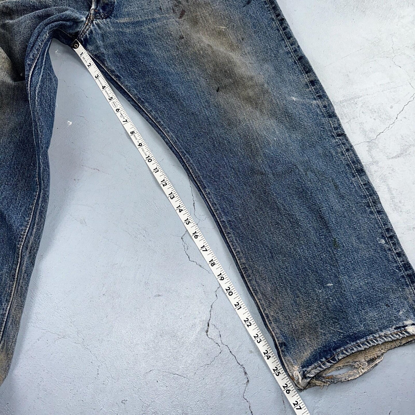 Levis 501 Vintage 70s SS Redline Selvedge USA XX Jeans Med Wash 48x30 Act 43x26