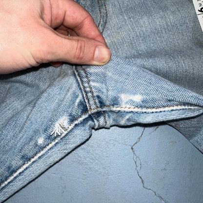 Levis 501 Vintage Y2K XX Straight Leg Jeans 90s Blue Light Wash 40x30 Act 40x29