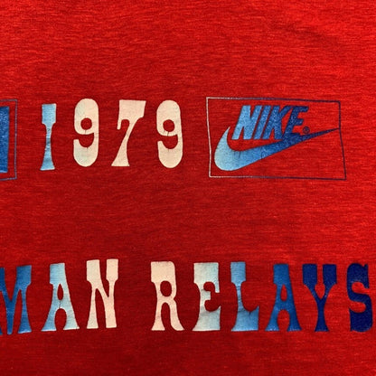 Vintage Nike 1979 Oregon T Shirt USA Rare Champion Blue Bar XL 70s Axeman Pepsi