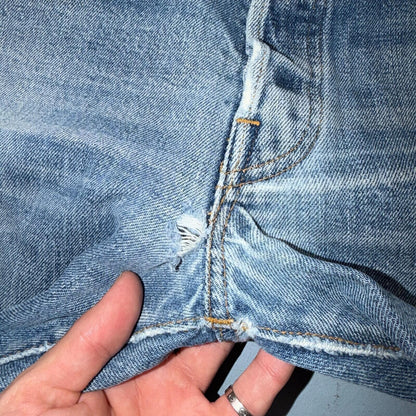 Levis 501 Vintage 70s SS Redline Selvedge USA Jeans Light Wash 36x34 Act 34x30