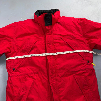 Vintage Marlboro Country Store Red Down Puffer Winter NO HOOD Jacket Men’s L