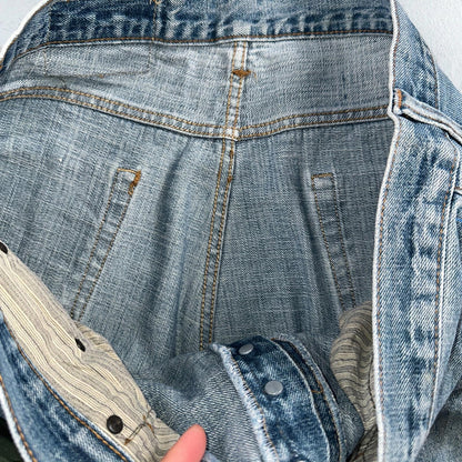 Levis 501 Vintage Y2K XX Straight Leg Jeans Blue Med Wash 38x36 Act 37x29
