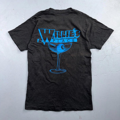 Willies Place VTG T Shirt Willie Nelson Music Band Bar Promo Rare 1980s Texas