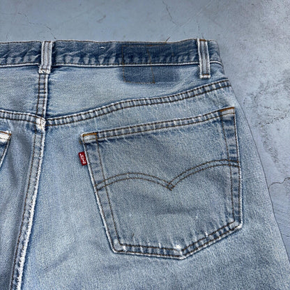 Levis 501 Vintage 80s USA XX 90s Straight Leg Jeans 38x34 Light Wash Act 34x29