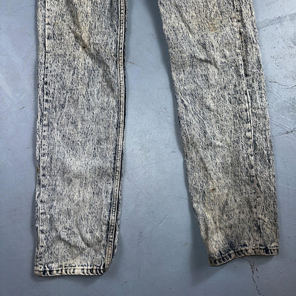Levis 501 Vintage 80s USA XX Straight Leg Jeans Blue Acid Wash 30x34 Act 28x32