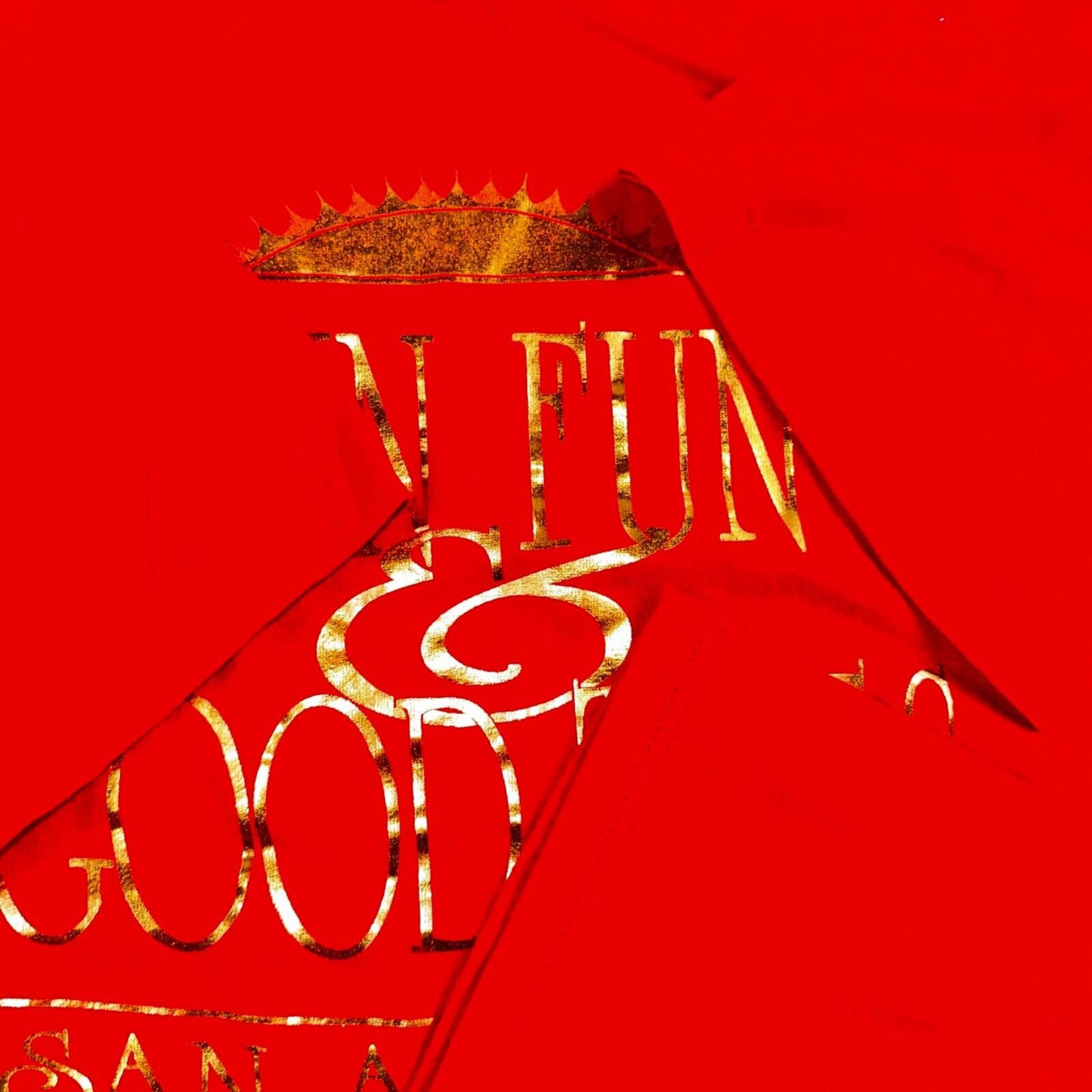 Sun Fun Good Times VTG T Shirt San Antonio Texas Single Stitch 80s Rare Hot Gold