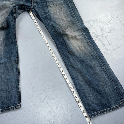 Levis 501 Vintage Y2K XX Straight Leg Jeans Blue Med Wash 36x30 Act 35x29