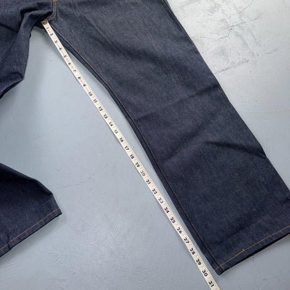 Levis 501 Vintage Y2K Deadstock XX Straight Leg Jeans Black Dark Wash 40x30