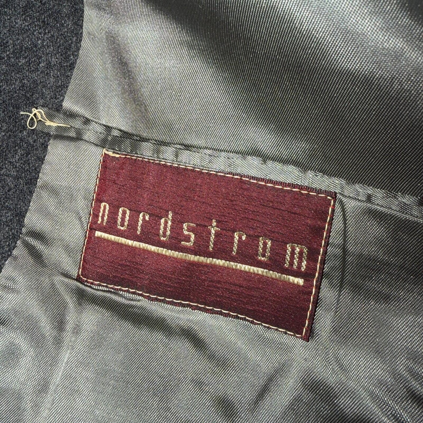 Nordstrom Vintage 42 Blazer Gray Wool Sport Coat USA 1980s Union USA Gold Button